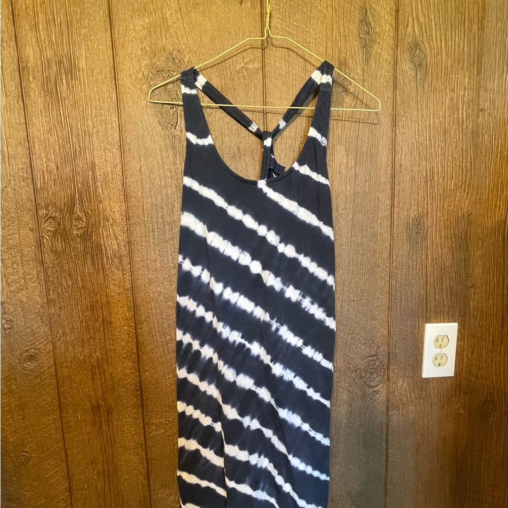 GAP Black and White Tie-Dye Dress